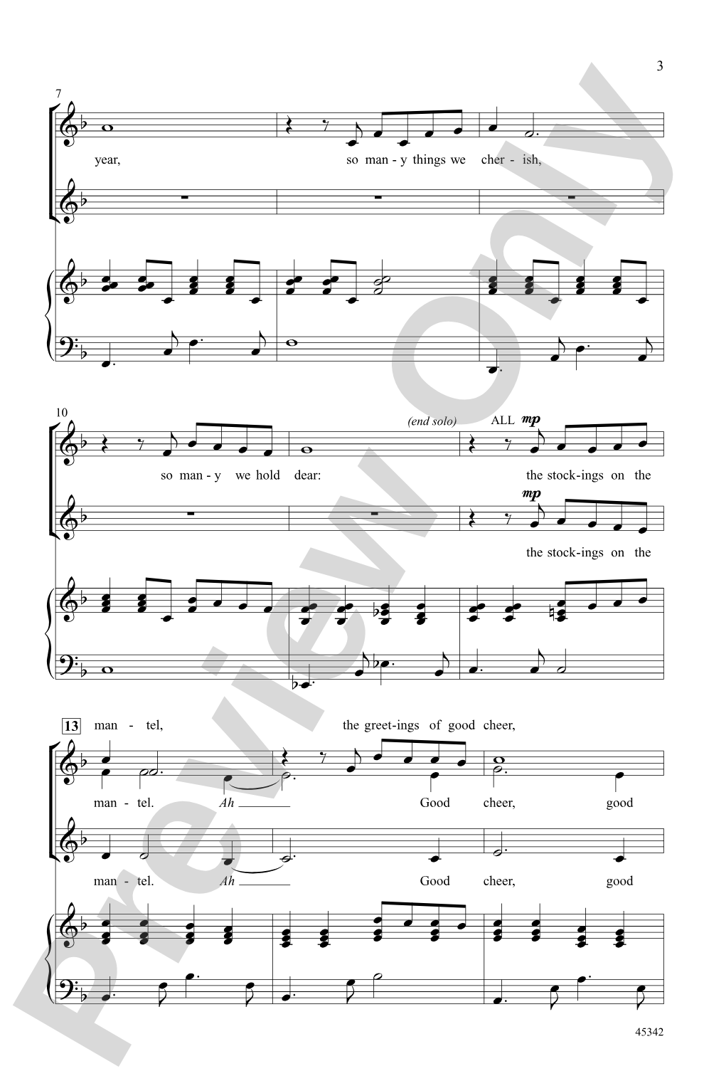 When I Hear the Sounds of Christmas: SSA Choral Octavo