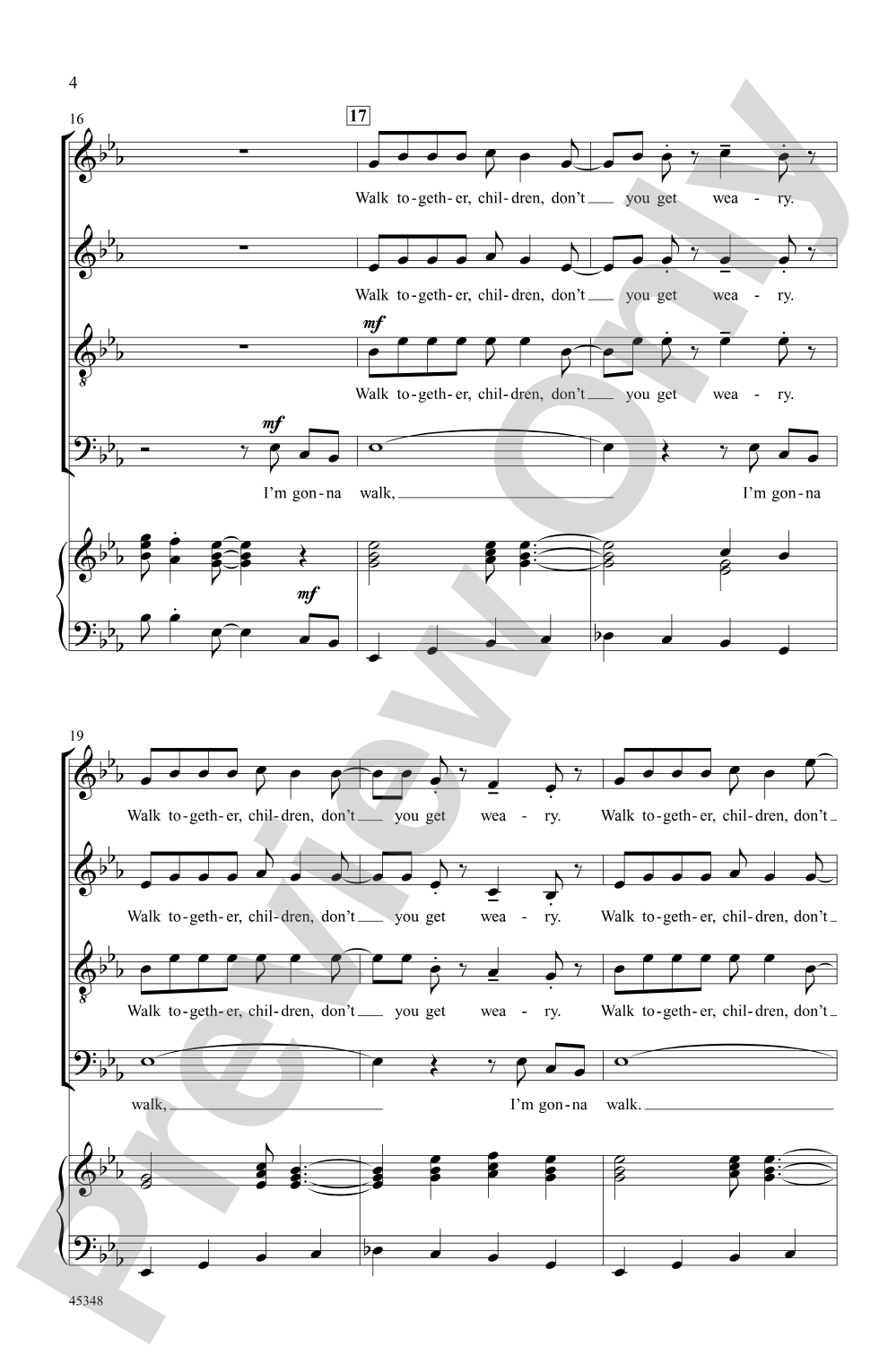 Walk Together, Children: SATB Choral Octavo