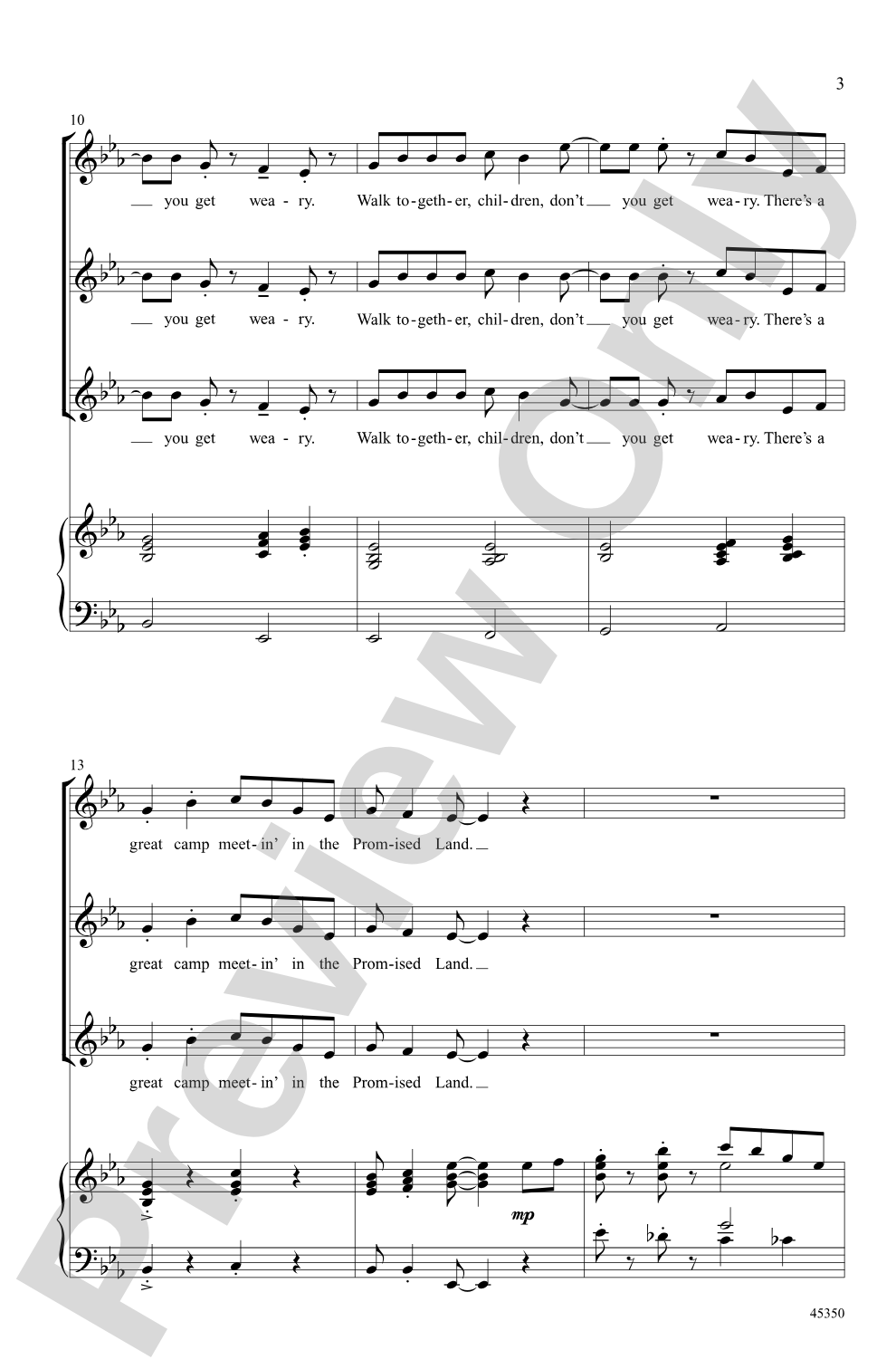 Walk Together, Children: SSA Choral Octavo