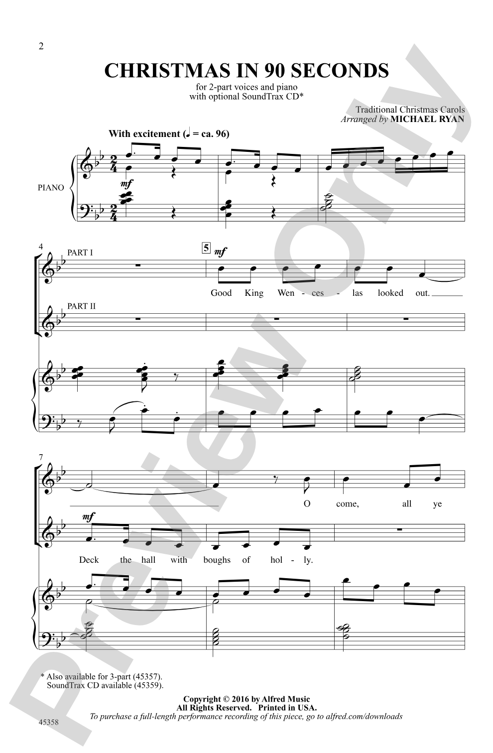 Christmas in 90 Seconds: 2-Part Choral Octavo