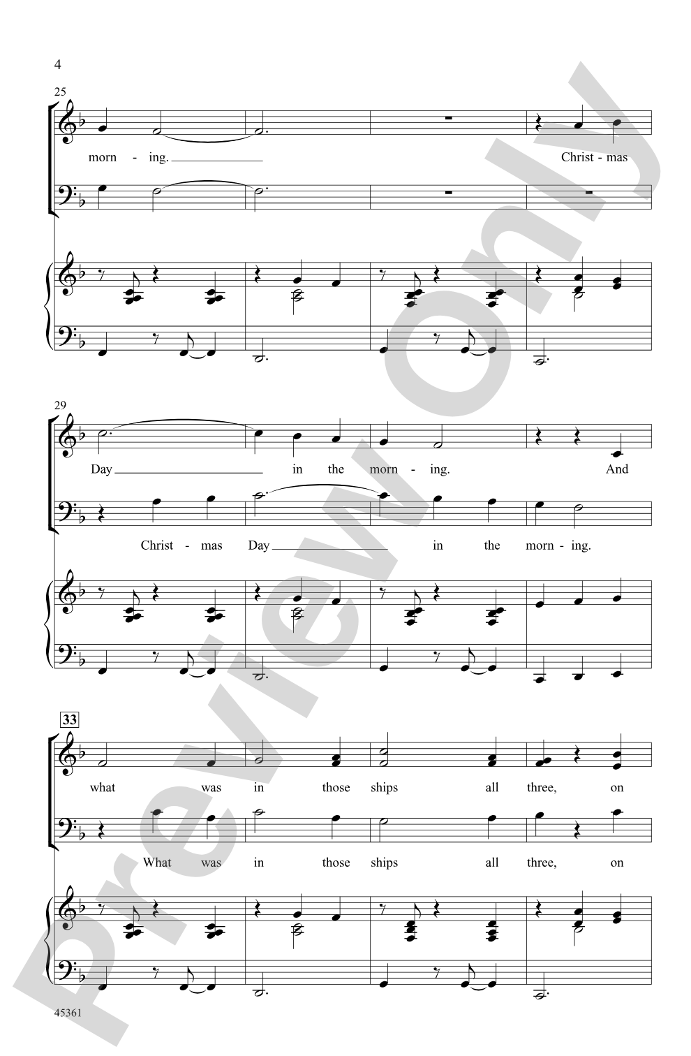 I Saw Three Ships: 3-Part Mixed Choral Octavo