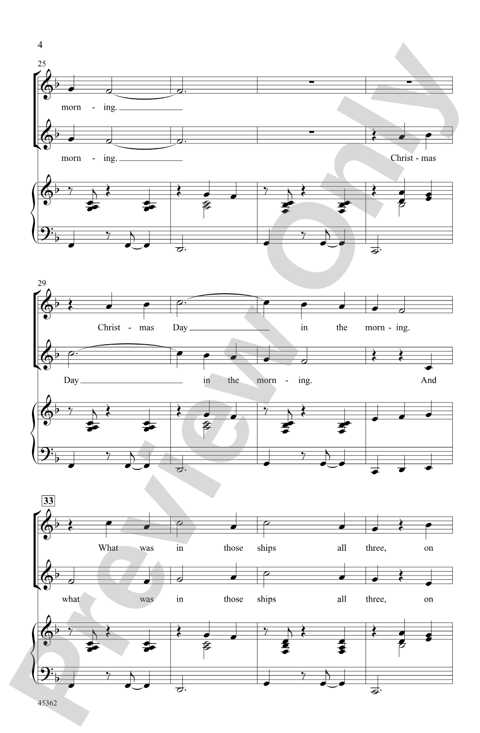 I Saw Three Ships: 2-Part Choral Octavo