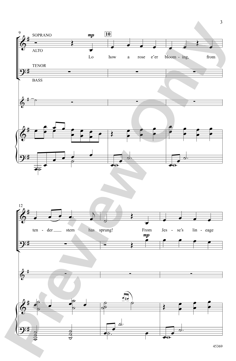 December Rose: SATB Choral Octavo