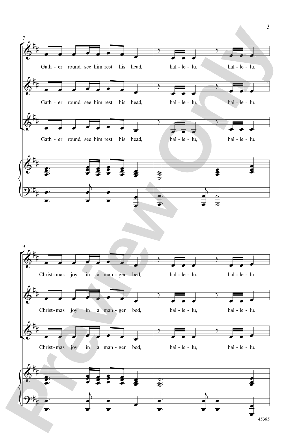 Christmas Kum Ba Ya: SSA Choral Octavo