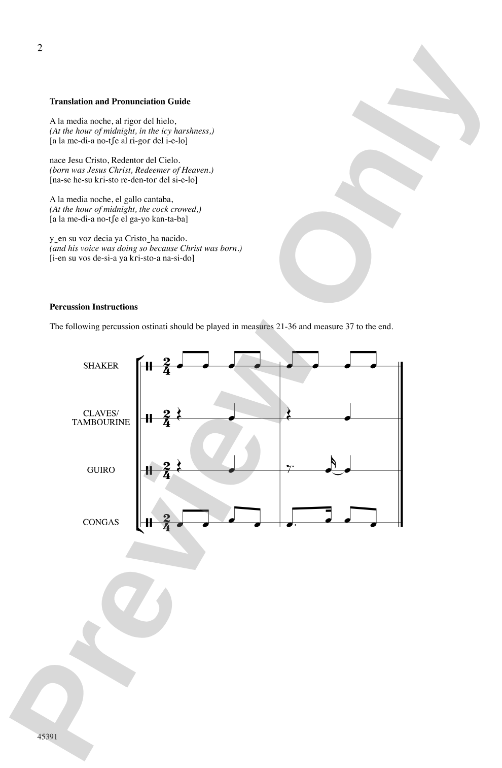A la Media Noche: TB Choral Octavo