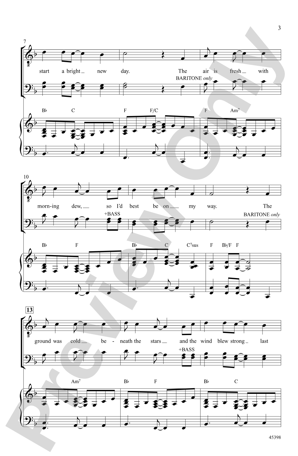 Heading Home: TBB Choral Octavo