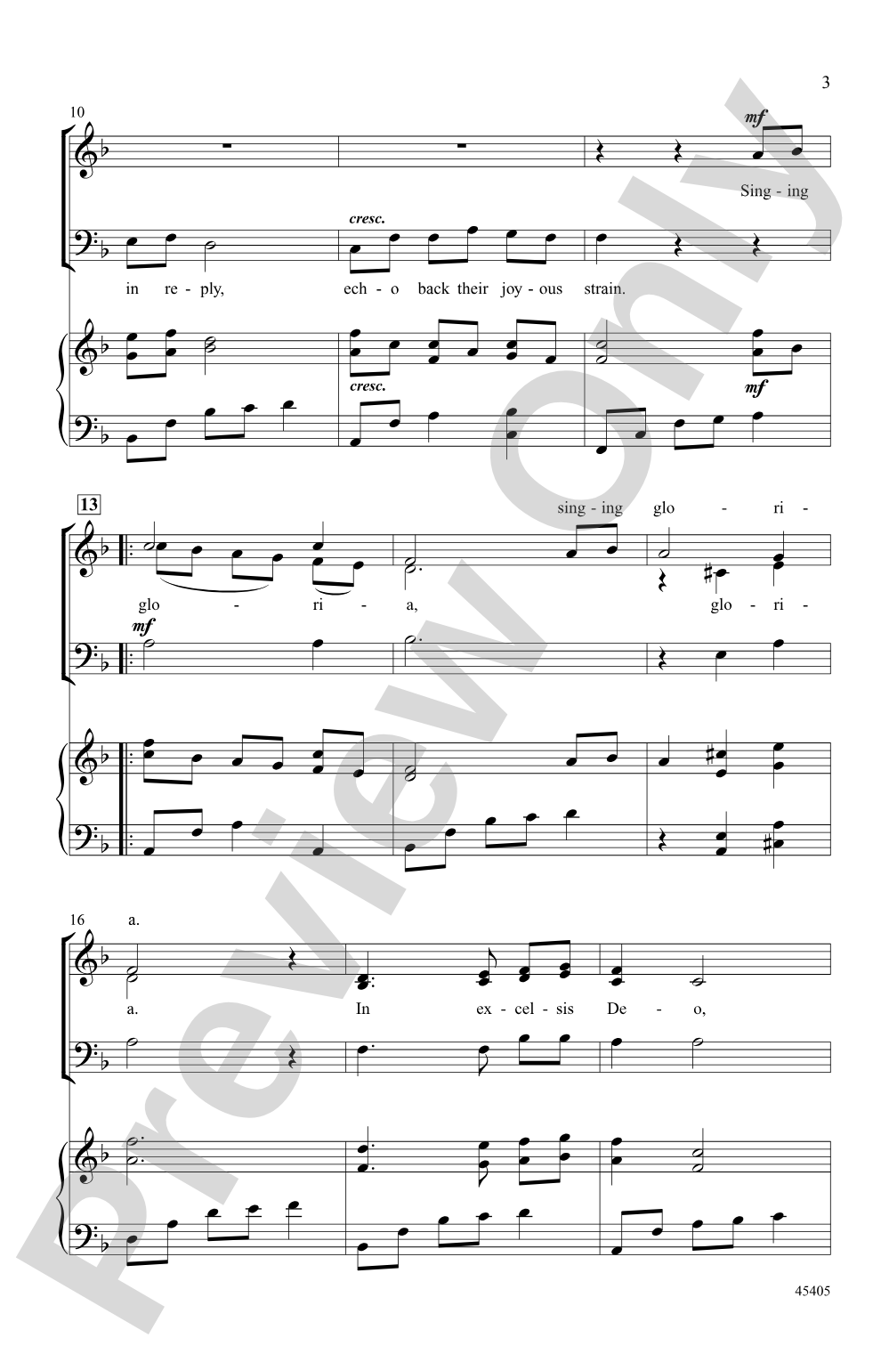 A Night of Angels: SAB Choral Octavo