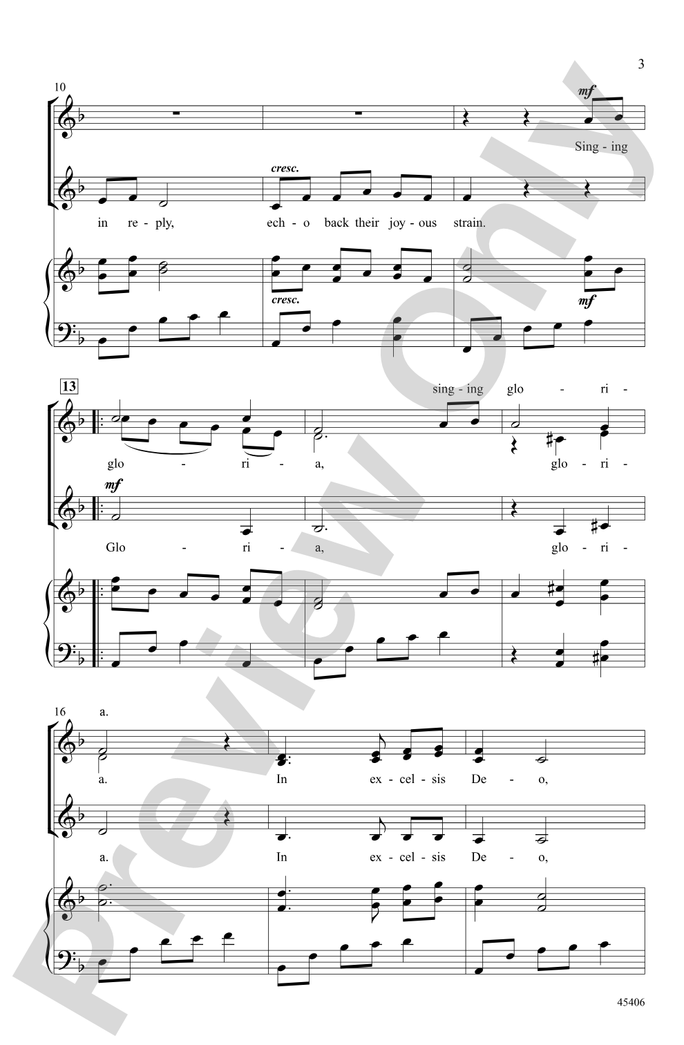 A Night of Angels: SSA Choral Octavo