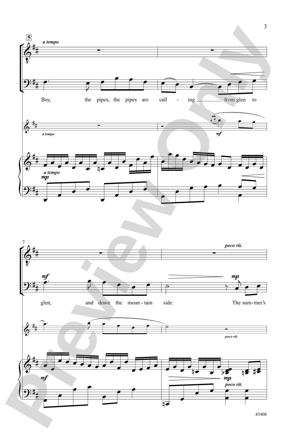 Danny Boy: TTBB Choral Octavo