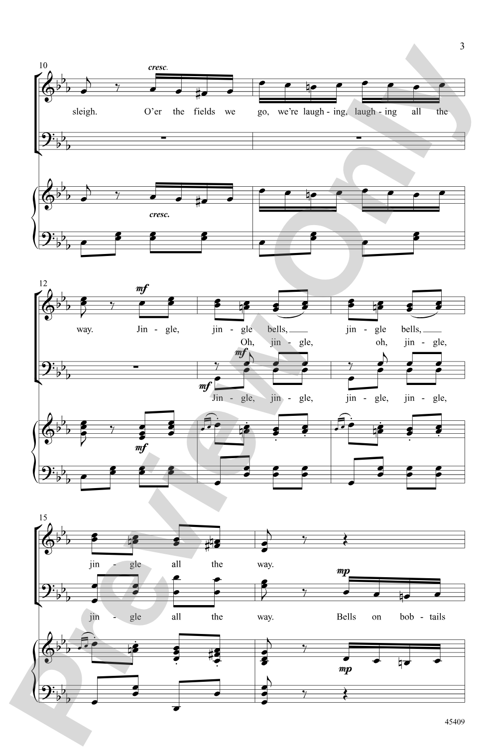 Jingle Bells Rondo: SATB Choral Octavo