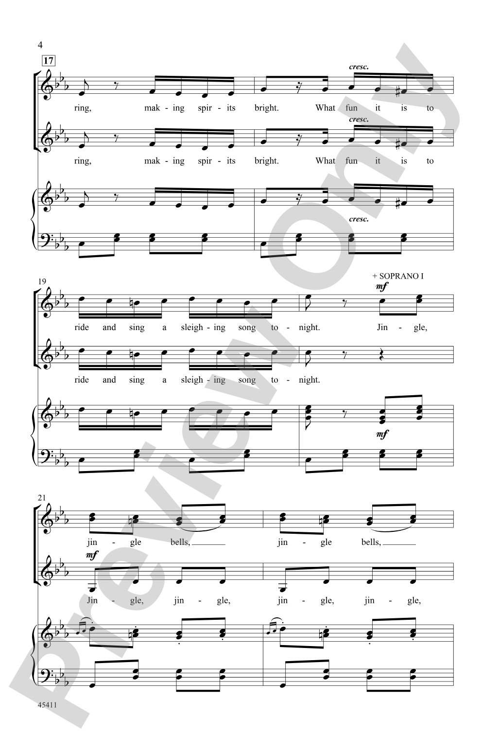 Jingle Bells Rondo: SSA Choral Octavo