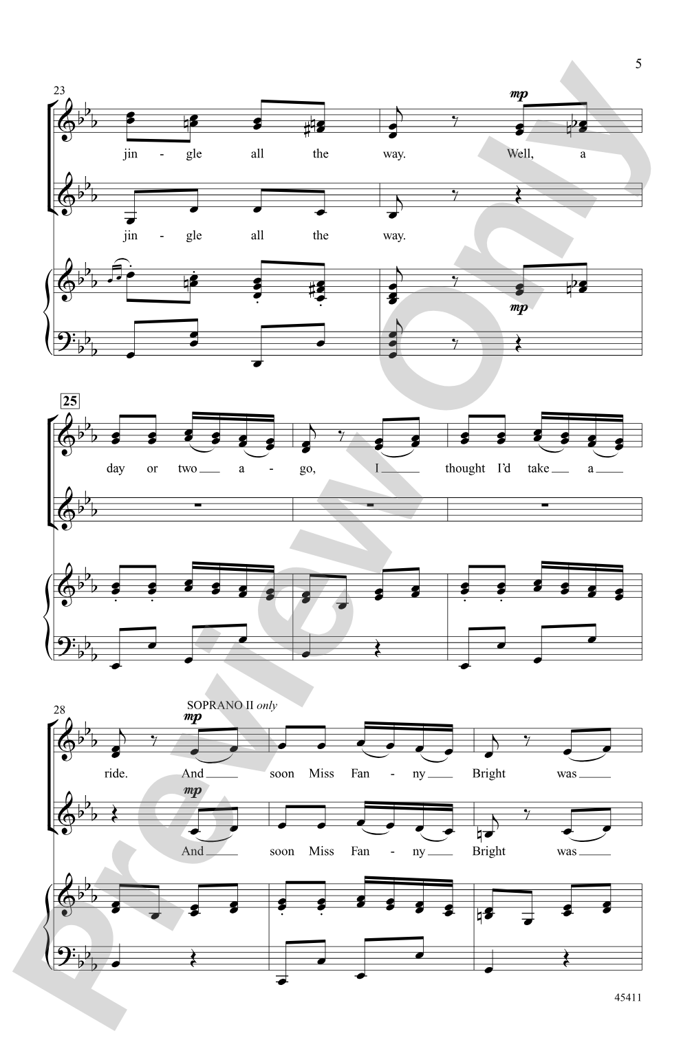 Jingle Bells Rondo: SSA Choral Octavo