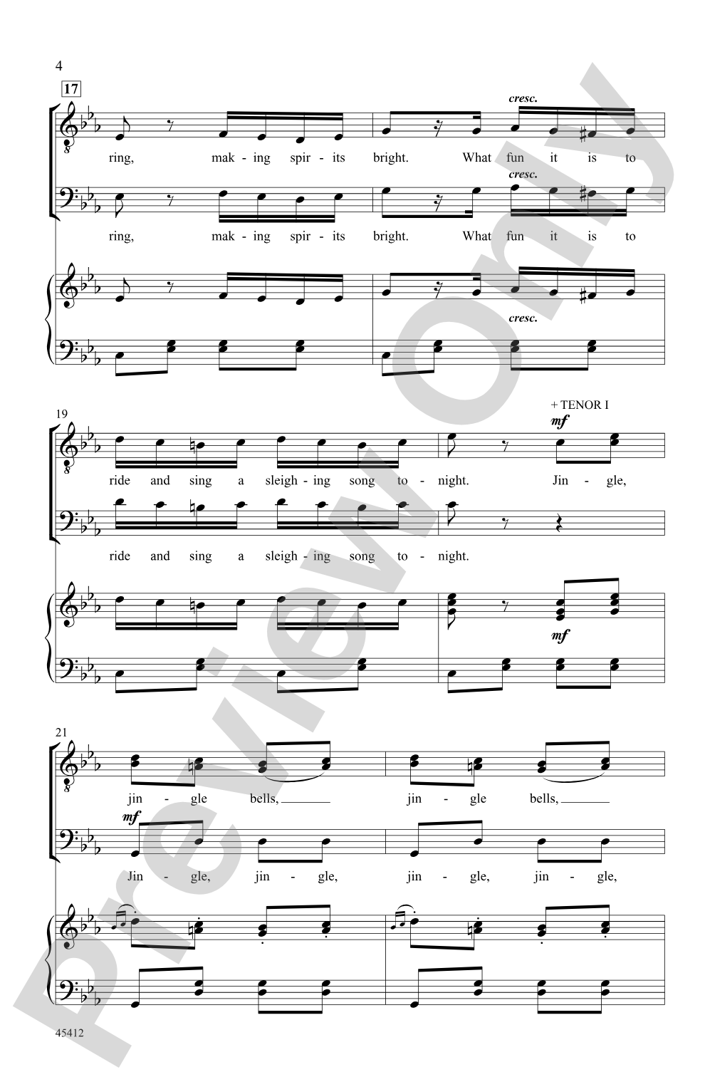 Jingle Bells Rondo: TTB Choral Octavo