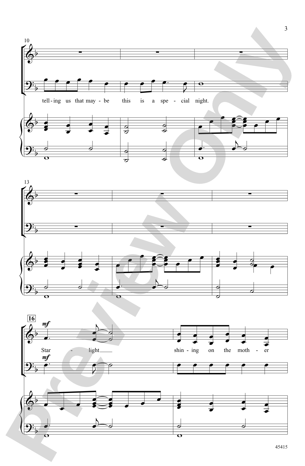 Starlight: SAB Choral Octavo