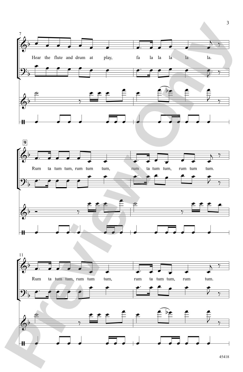 A Christmas Roundelay: 3-Part Mixed, <I>a cappella</I> Choral Octavo