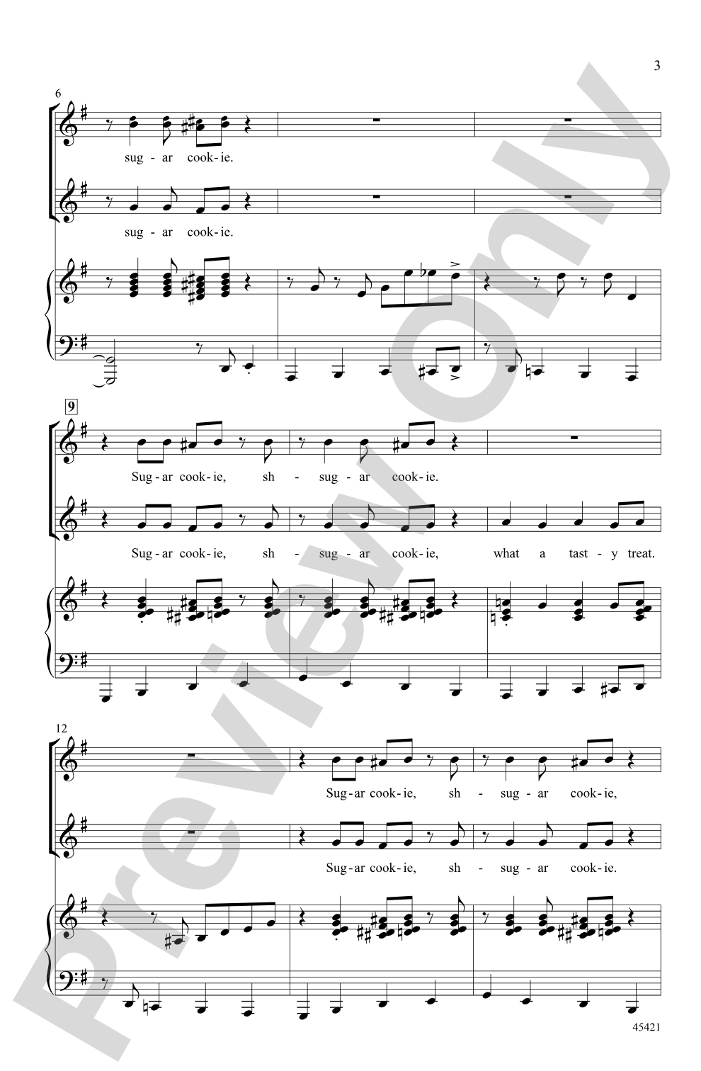 Sugar Cookie!: 2-Part Choral Octavo