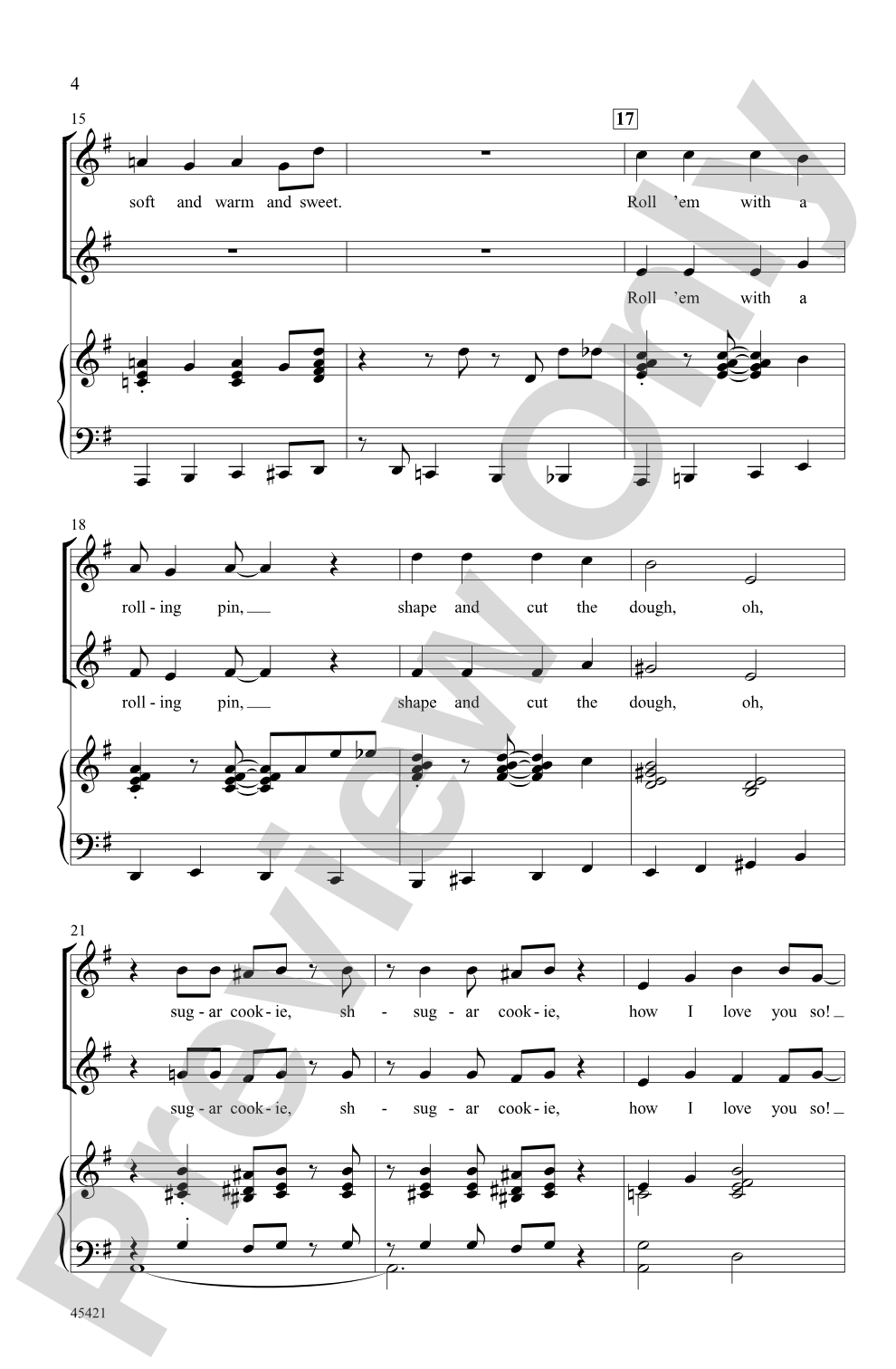 Sugar Cookie!: 2-Part Choral Octavo