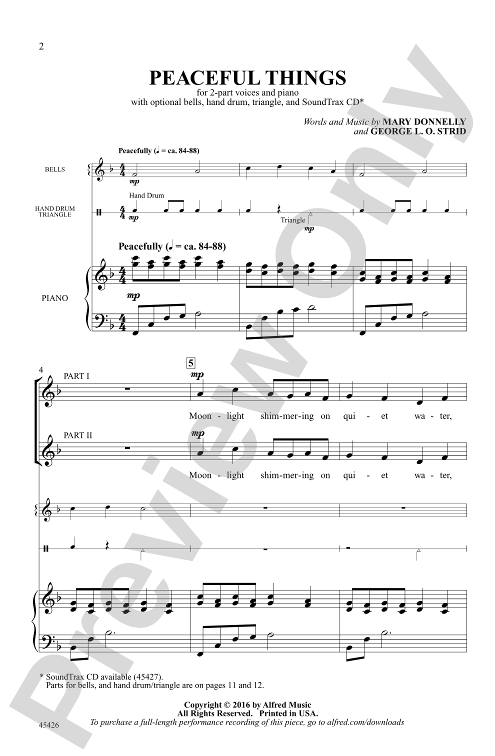 Peaceful Things: 2-Part Choral Octavo