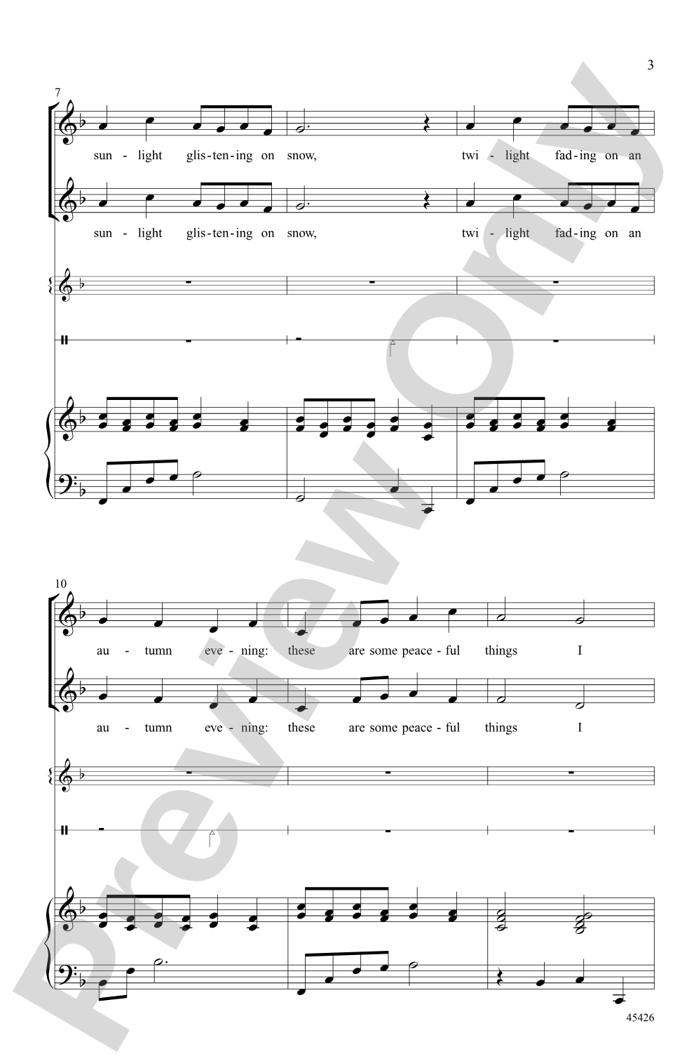Peaceful Things: 2-Part Choral Octavo