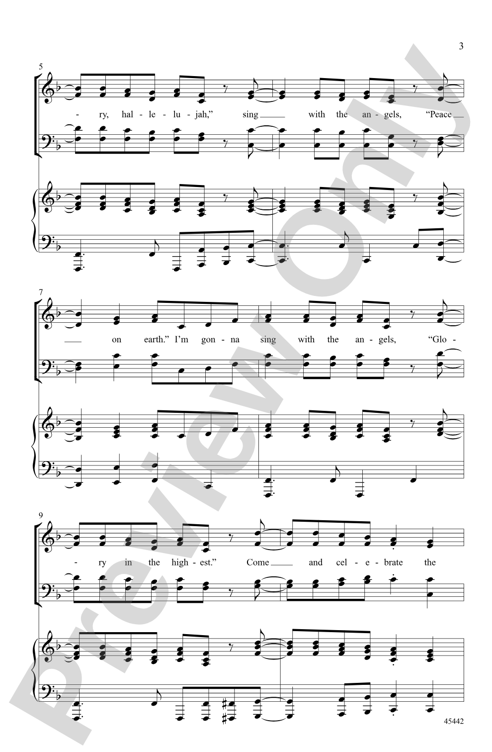 Sing with the Angels: SATB Choral Octavo