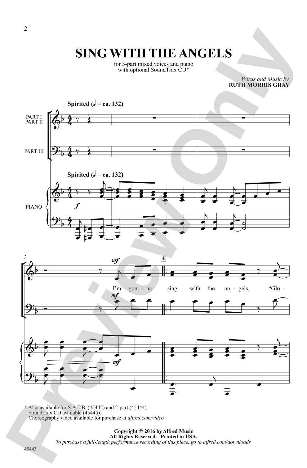 Sing with the Angels: 3-Part Mixed Choral Octavo
