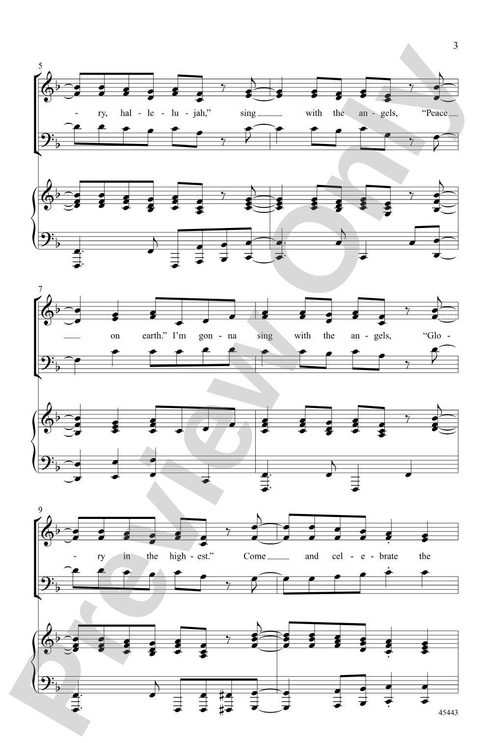 Sing with the Angels: 3-Part Mixed Choral Octavo