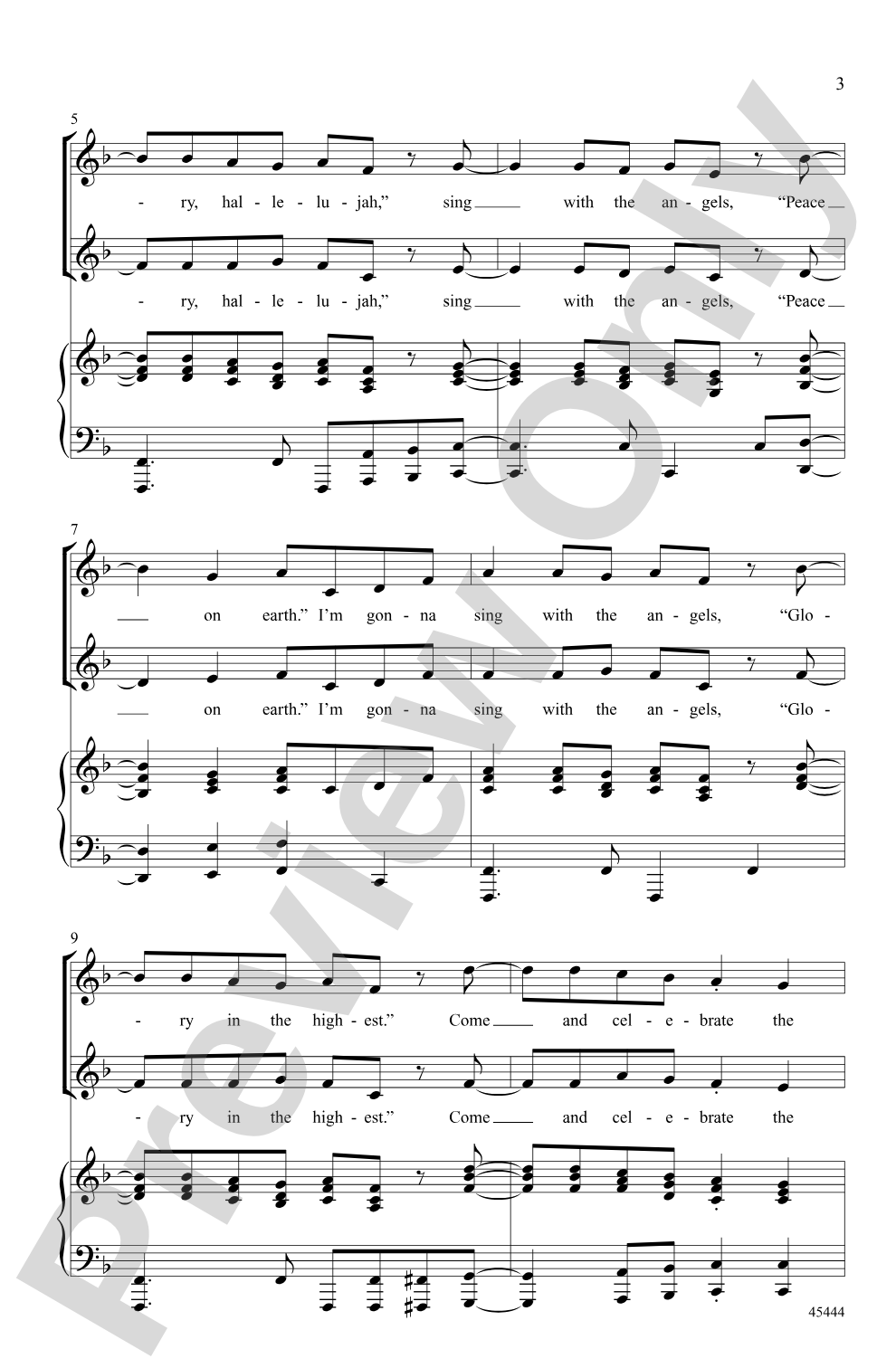 Sing with the Angels: 2-Part Choral Octavo