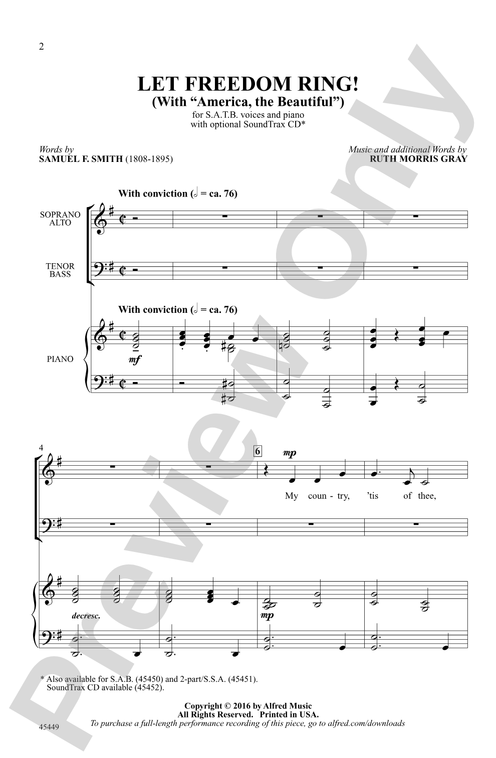 Let Freedom Ring!: SATB Choral Octavo
