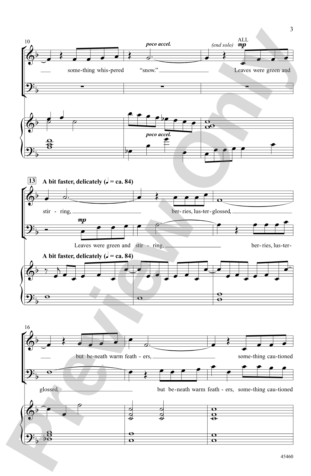 Something Told the Wild Geese: SATB Choral Octavo