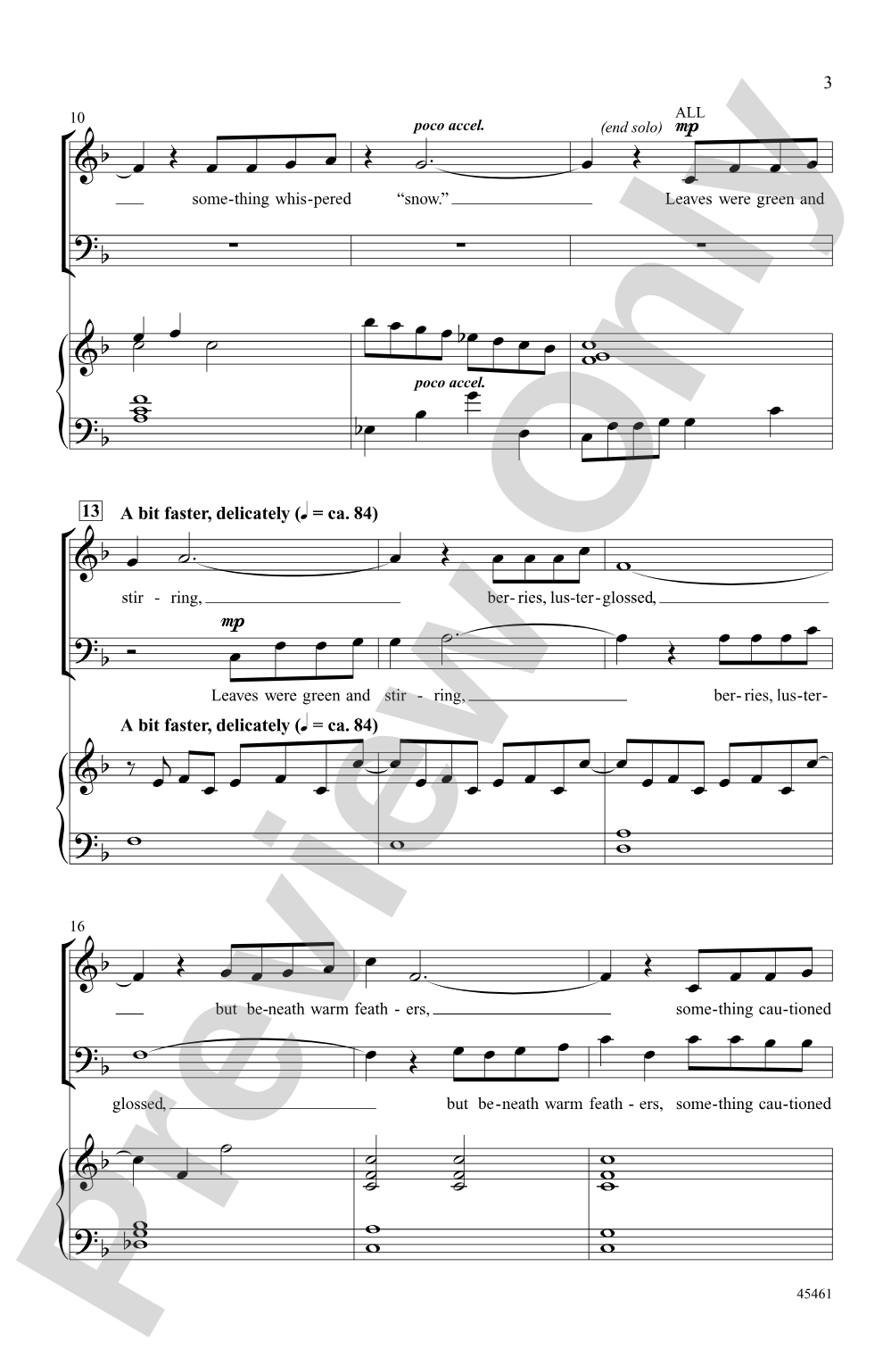 Something Told the Wild Geese: SAB Choral Octavo