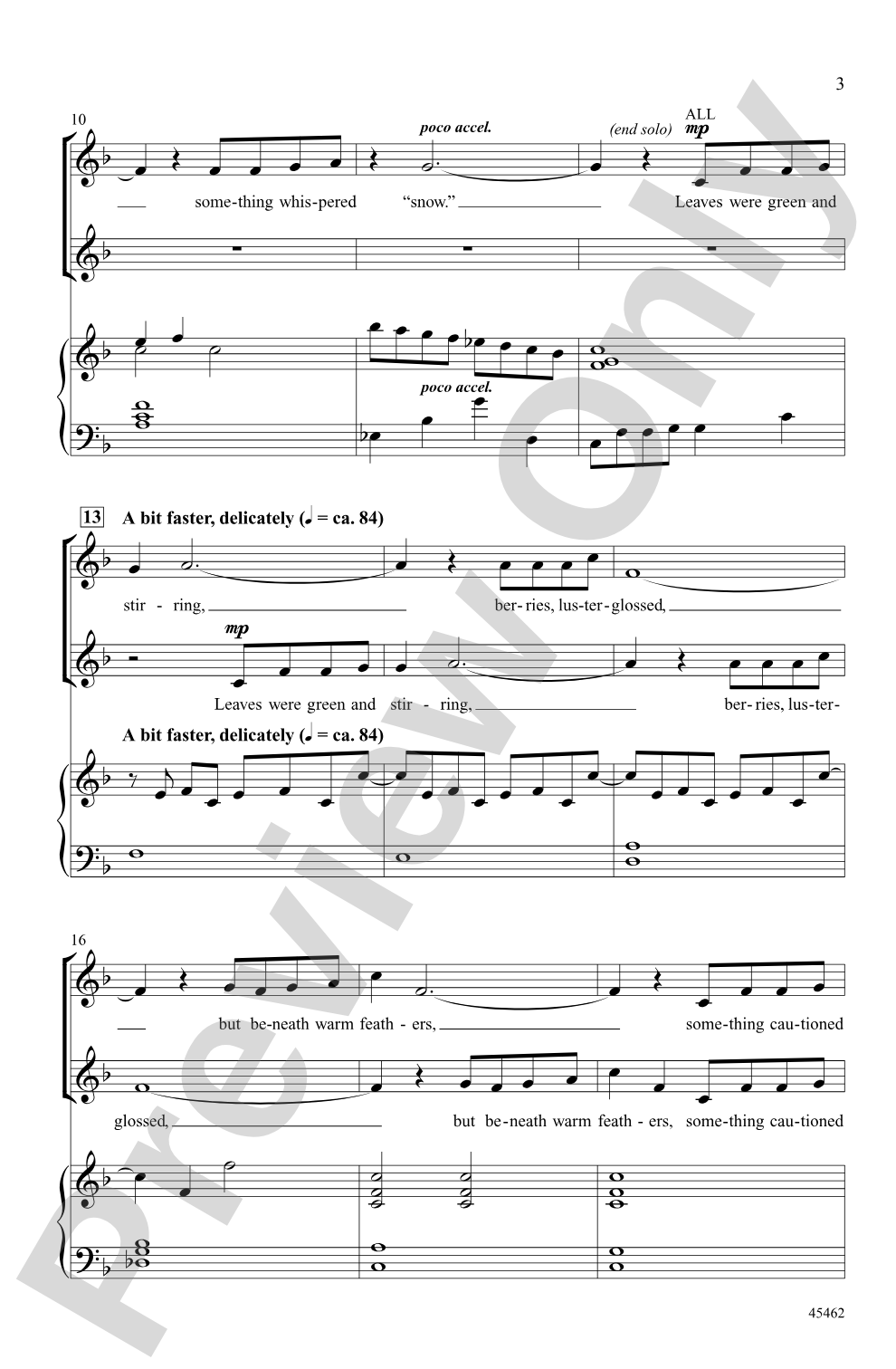 Something Told the Wild Geese: SSA Choral Octavo