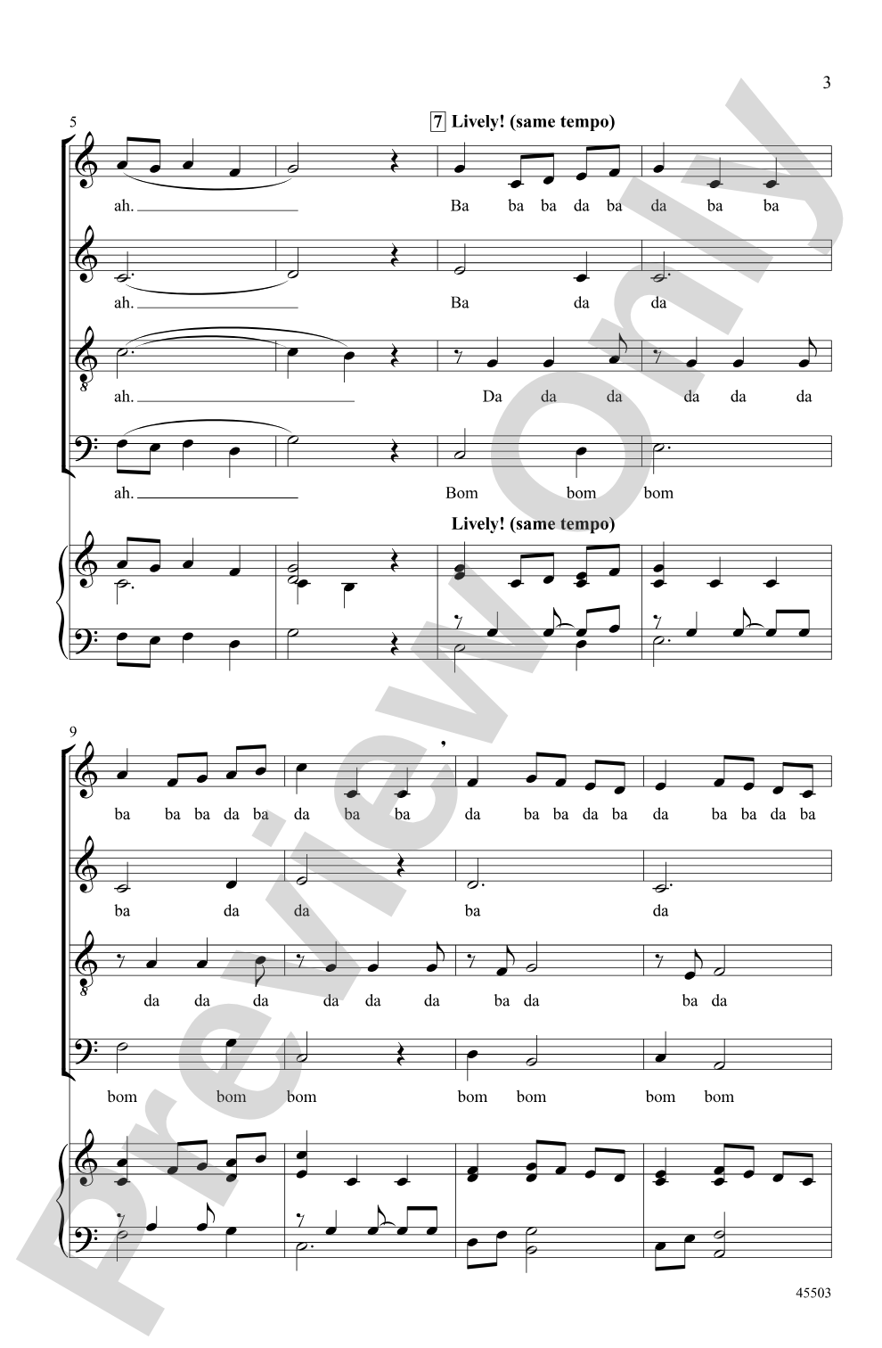 Minuet: SATB, Opt. <I>a cappella</I> Choral Octavo