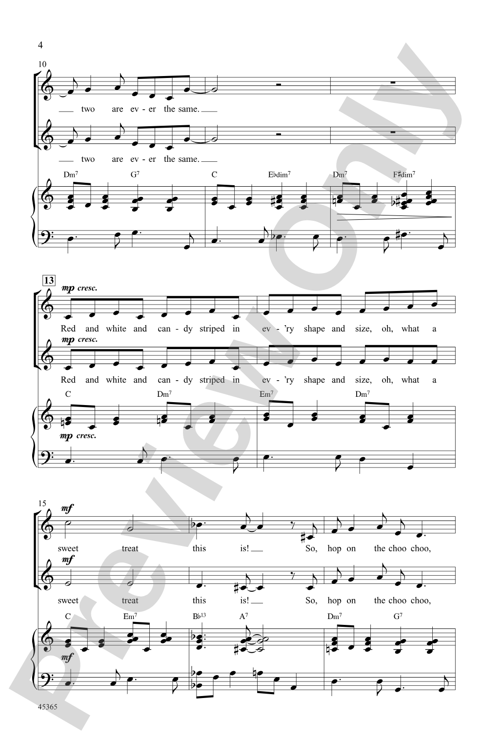 Candy Cane Lane: 2-Part Choral Octavo