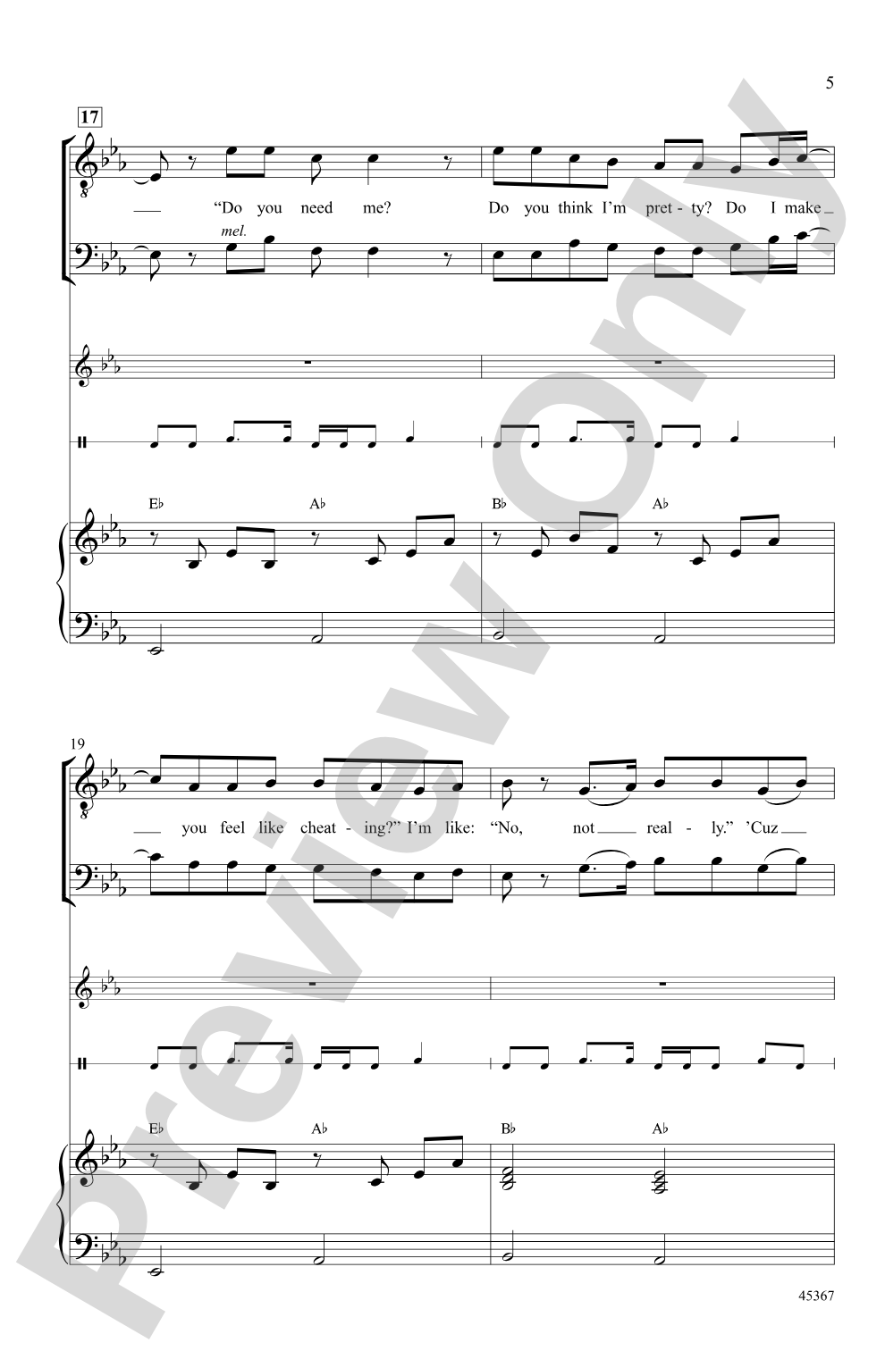 Cheerleader: TB Choral Octavo