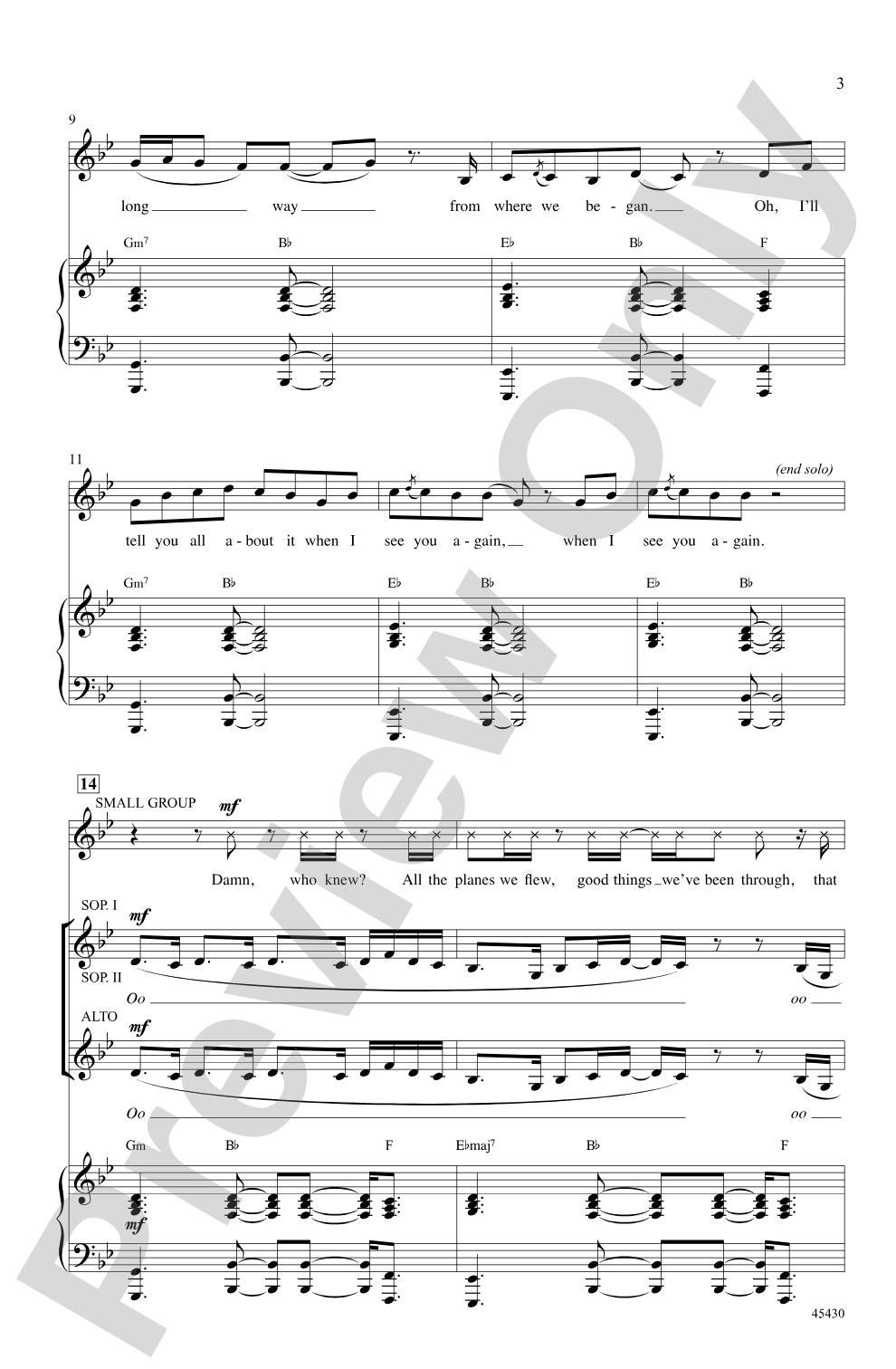 See You Again: SSA Choral Octavo