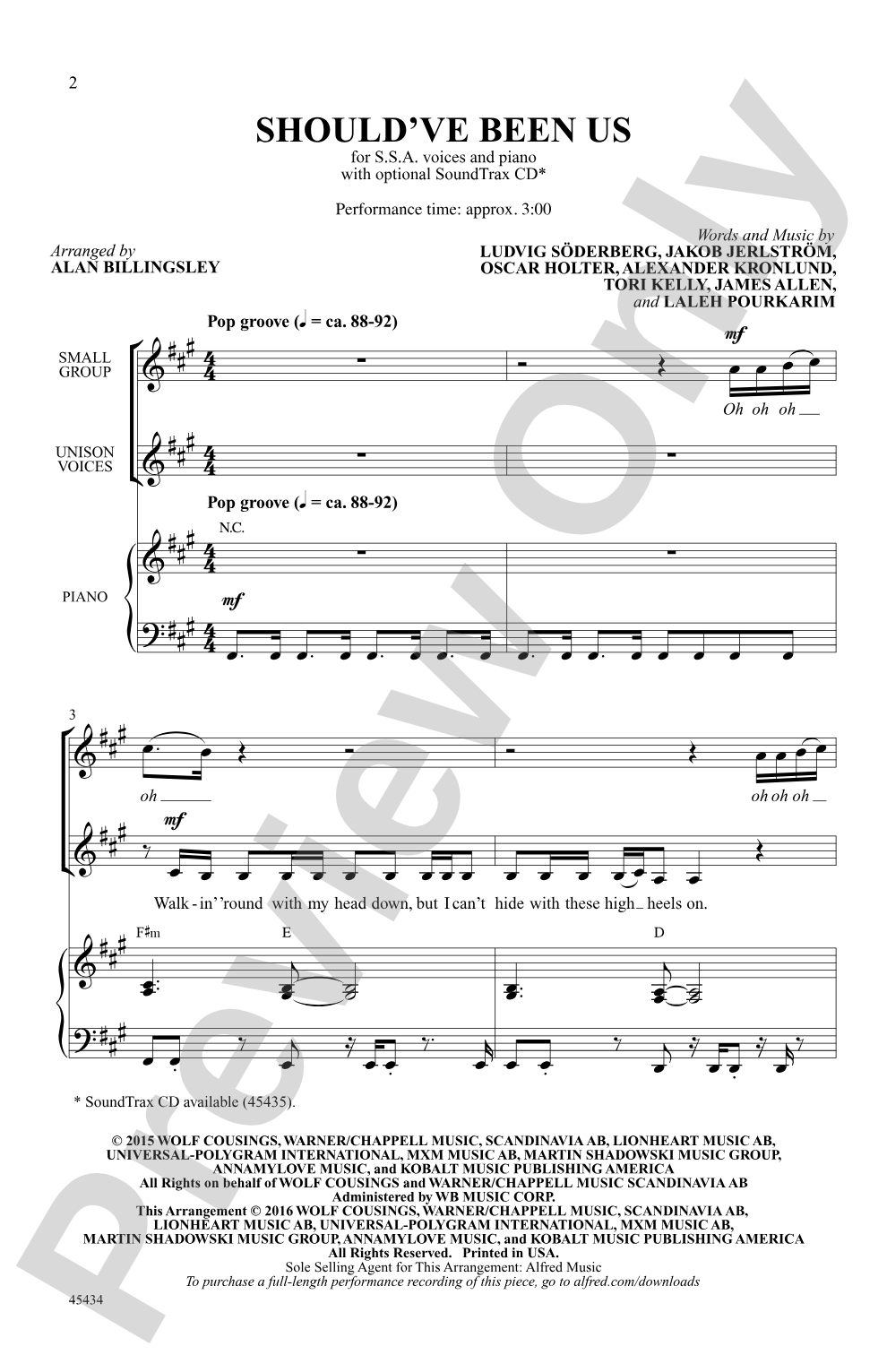 Should've Been Us: SSA Choral Octavo