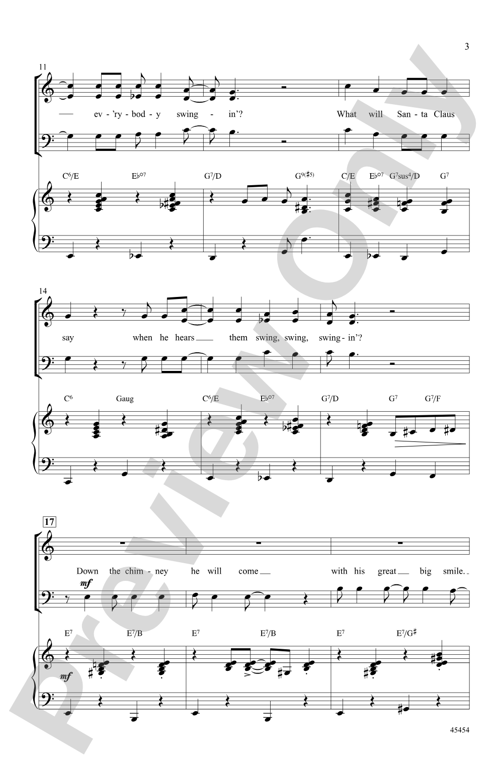 What Will Santa Claus Say?: SAB Choral Octavo