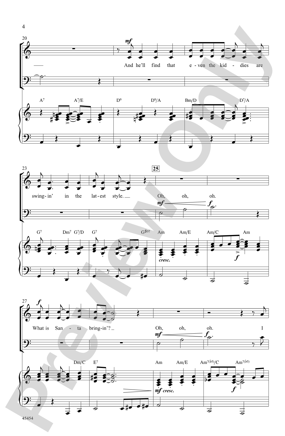 What Will Santa Claus Say?: SAB Choral Octavo