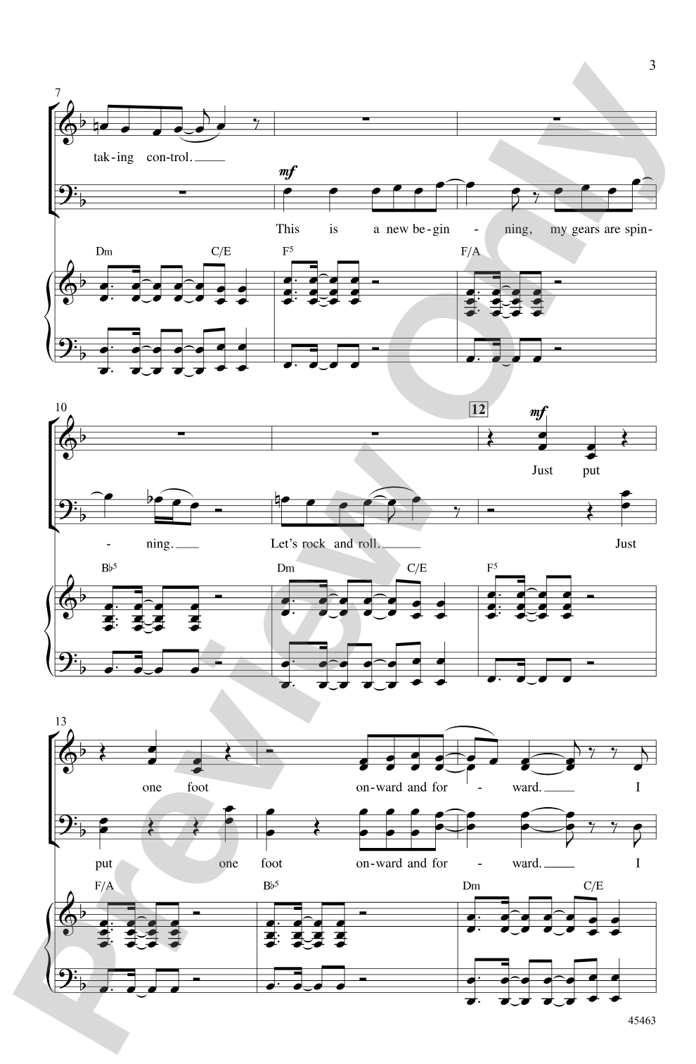 Step One (from the musical <i>Kinky Boots</i>): SATB Choral Octavo