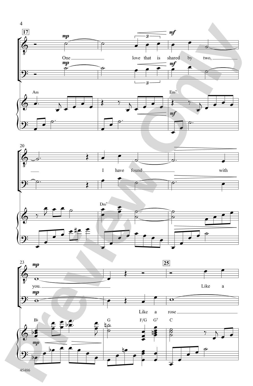 Evergreen: TTBB Choral Octavo