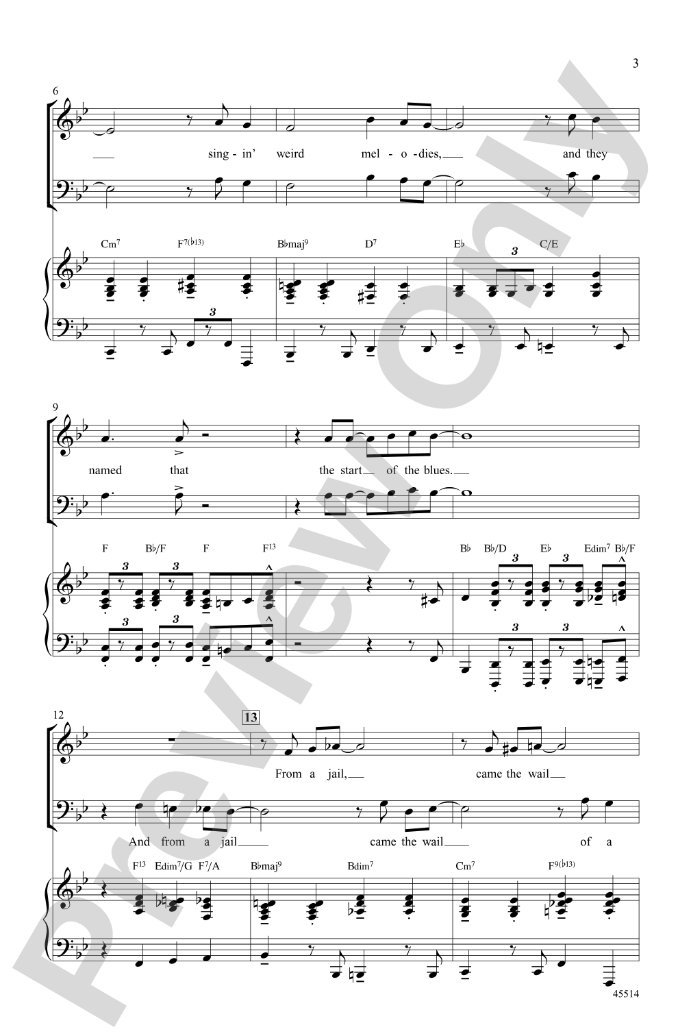 Blues Back to Back: SATB Choral Octavo