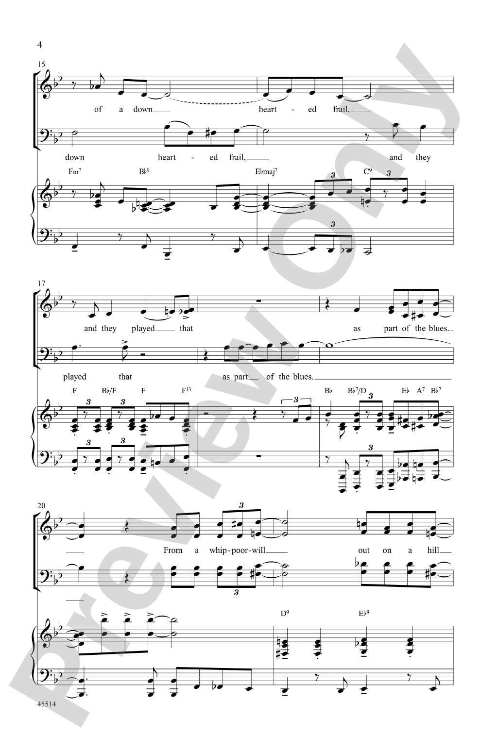 Blues Back to Back: SATB Choral Octavo