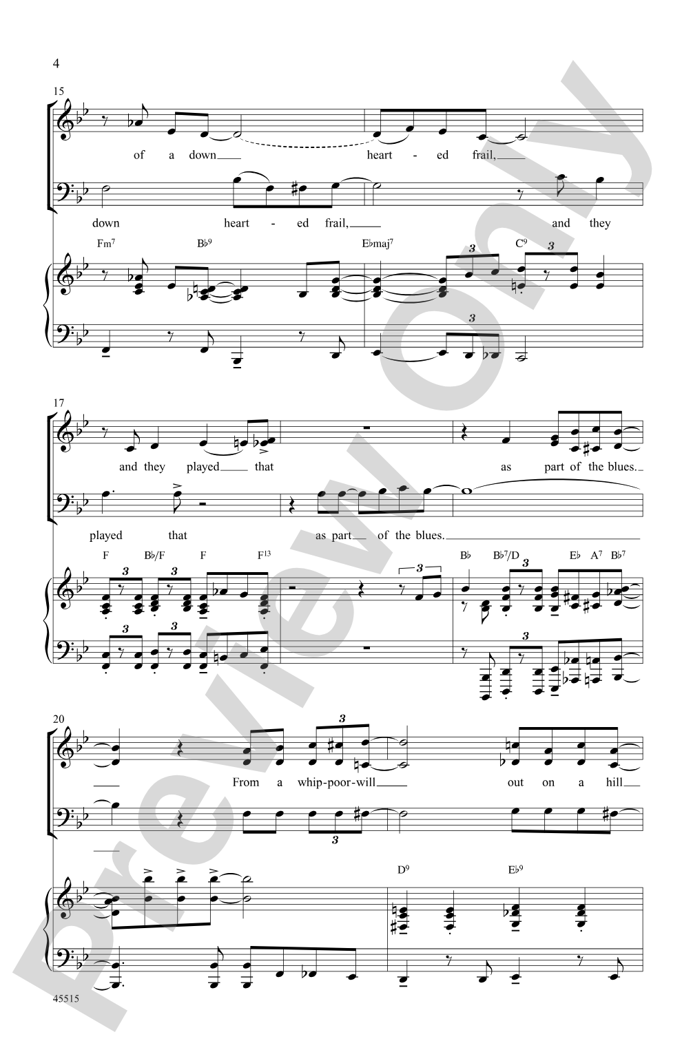 Blues Back to Back: SAB Choral Octavo
