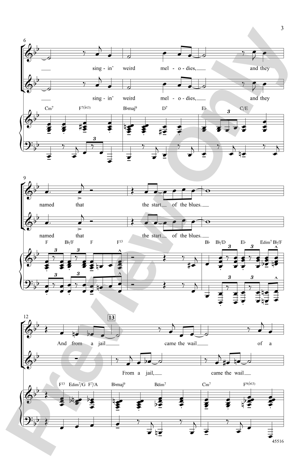 Blues Back to Back: SSA Choral Octavo