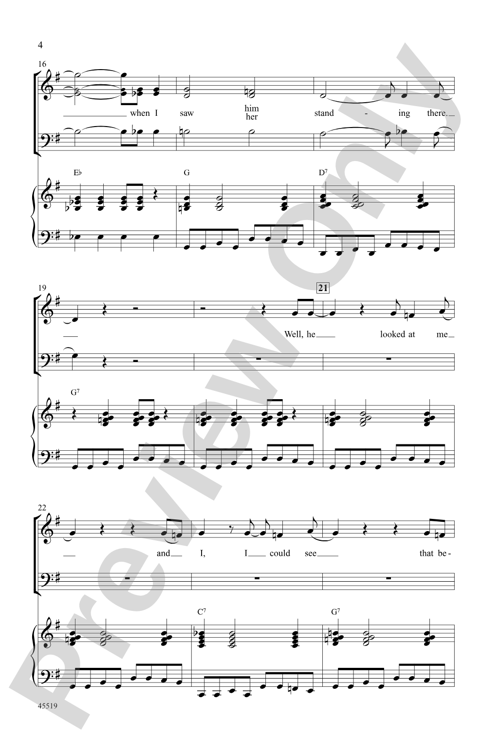 I Saw Her Standing There: SAB Choral Octavo