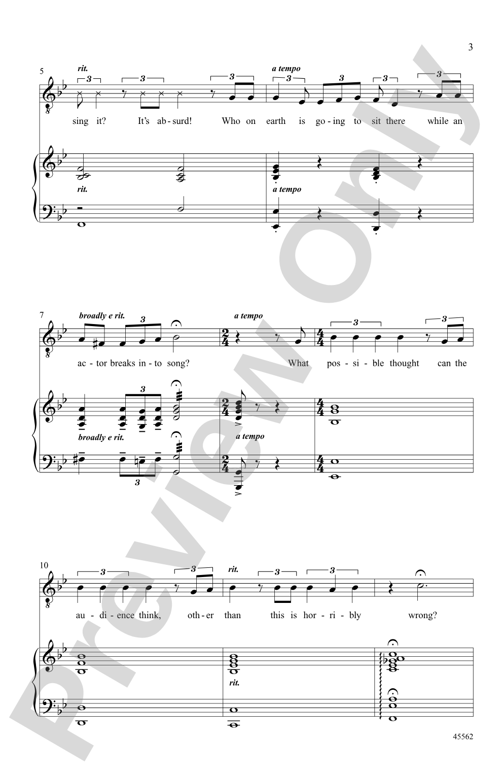 A Musical: TTBB Choral Octavo