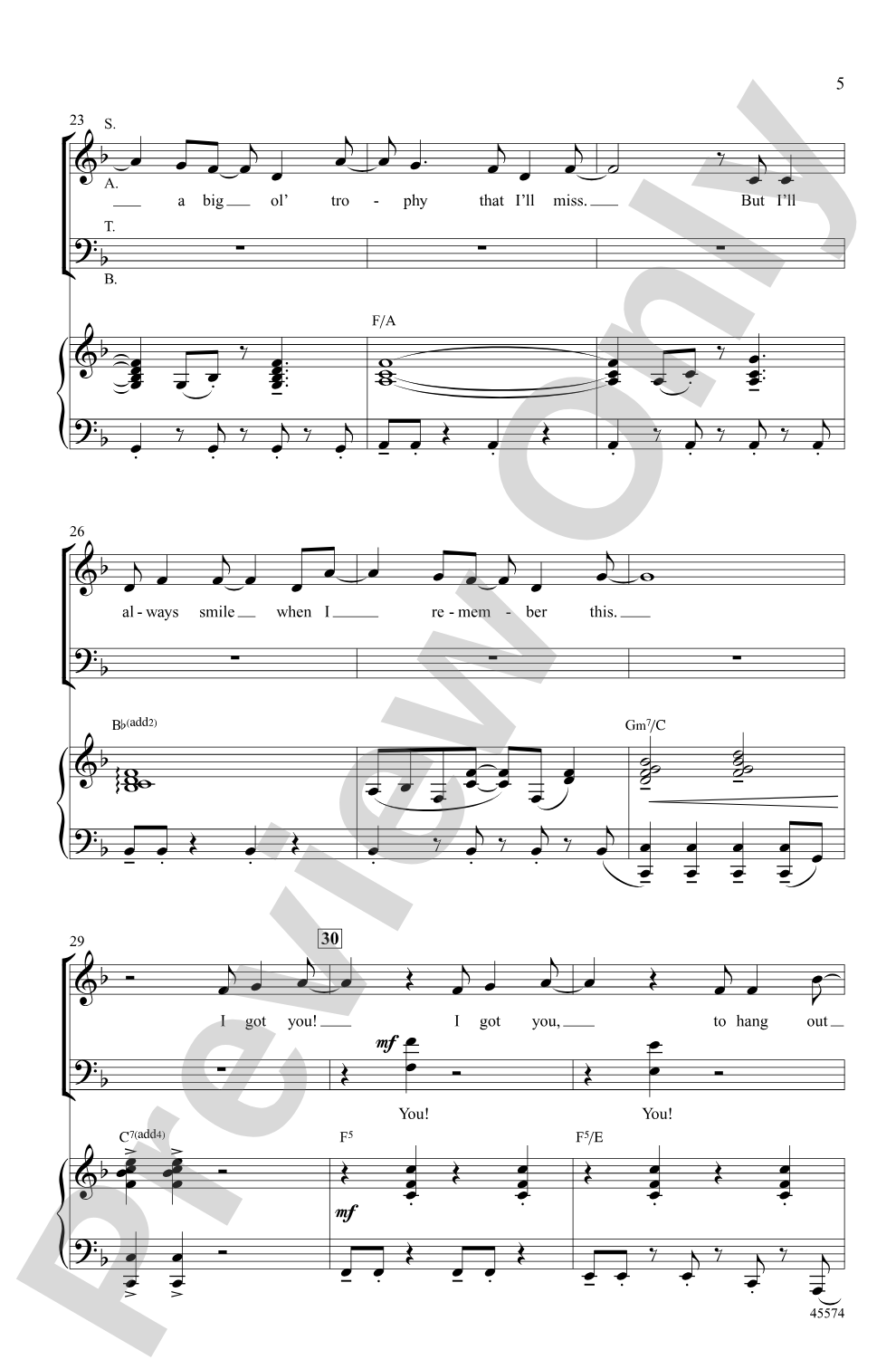 I Got You: SATB Choral Octavo