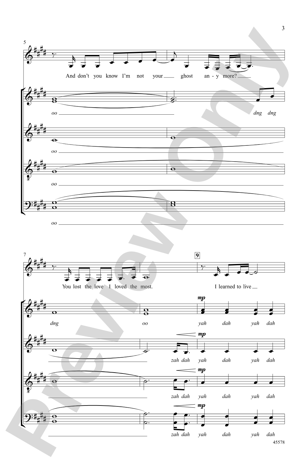 Jar of Hearts: SATB, <i>a cappella</i> Choral Octavo