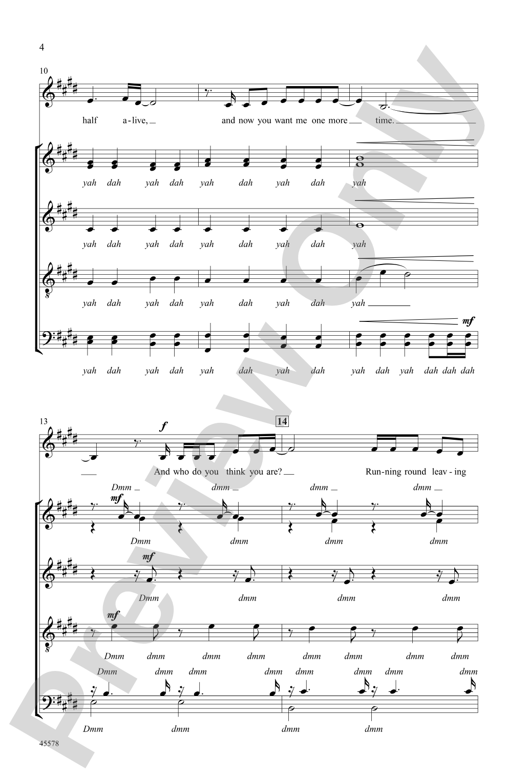 Jar of Hearts: SATB, <i>a cappella</i> Choral Octavo