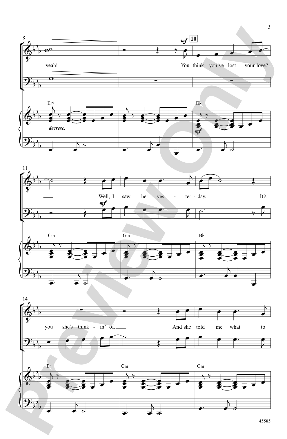 She Loves You: TB Choral Octavo